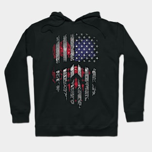 USA Horror Flag Hoodie